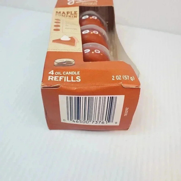GLADE Scented Oil Candle Refills 4 Candle Pack MAPLE PUMPKIN Fall 2012 Limited E - Picture 6 of 10